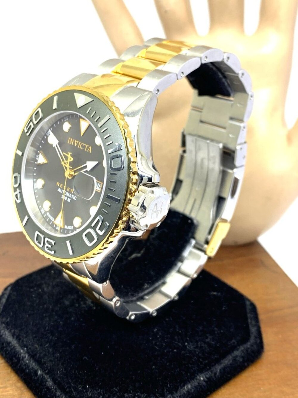 Invicta Mens Watch 22855 Grand Diver Swiss Automatic Gray Dial 2-Tone Steel 48mm - Picture 2 of 15